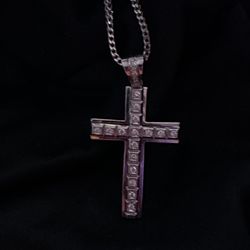 14k Cross Pendant (Real Natural Diamonds)
