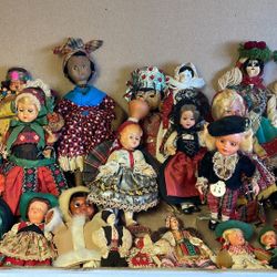 Souvenir Dolls From Their Many Travels