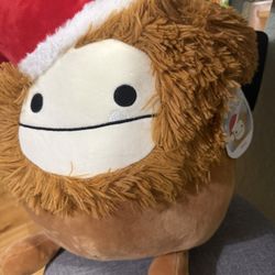 Squishmallow Benny Christmas Bigfoot New 14 Inch 
