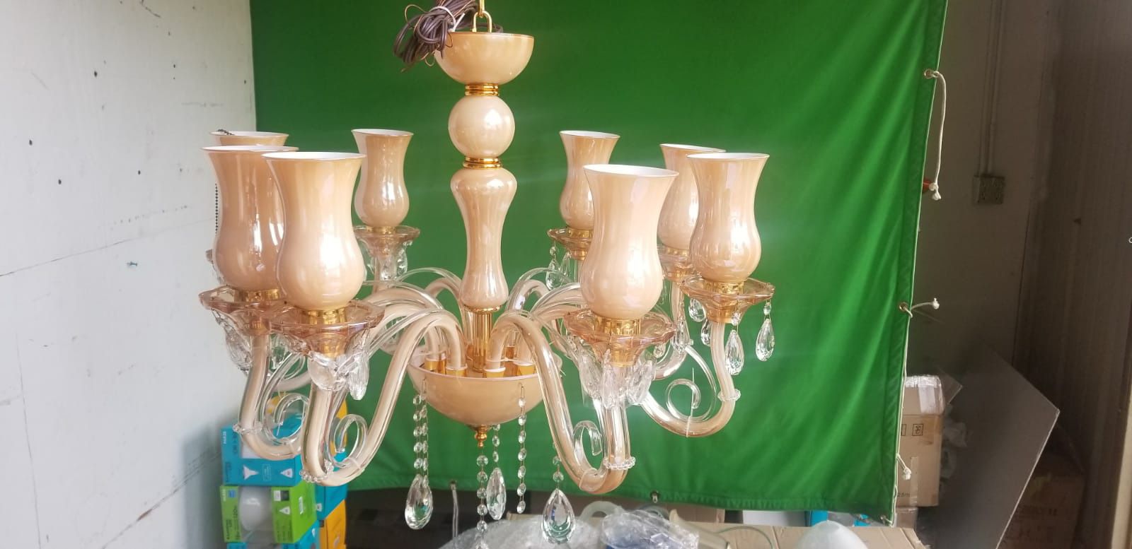 Big crystal chandelier