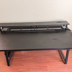 Gaming Desk With Electric And USB Connections 