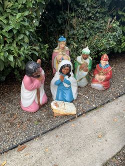 Blow Mold Nativity Scene For Christmas 