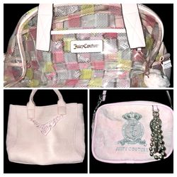 Juicy Couture Purse Bundle 3 Bags Pink