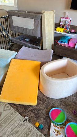 Kids Foam Play Couch / Climbing Blocks Set