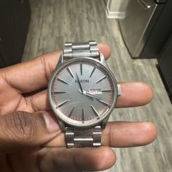 Silver Nixon Sentry SS Watch