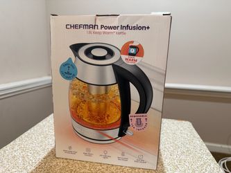 Chefman Power Infusion+ 1.8L Electric Tea Kettle – NEW/UNUSED