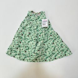 Rufflebutts Tiered Dress Infant Girls Sz 6-12m ladybugs green NEW