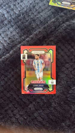 2026 Panini Prizm Monopoly World Cup Messi Red Prizm