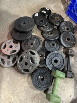 100 Lbs + Assorted Lifting Plates 