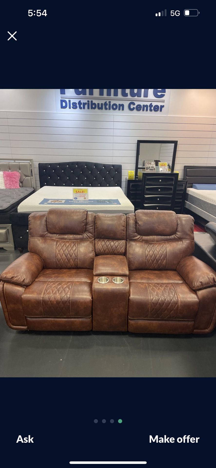 BEAUTIFUL BROWN SANTIAGO SOFA AND LOVESEAT!999!*SAME DAY DELIVERY*NO CREDIT NEEDED*EASY