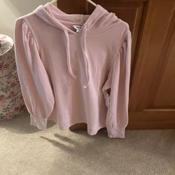 Womens Nine West Pink Hooded Sweatshirt NWT
