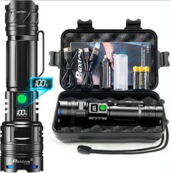 Rechargeable Flashlight High Lumens 100000 One Mode