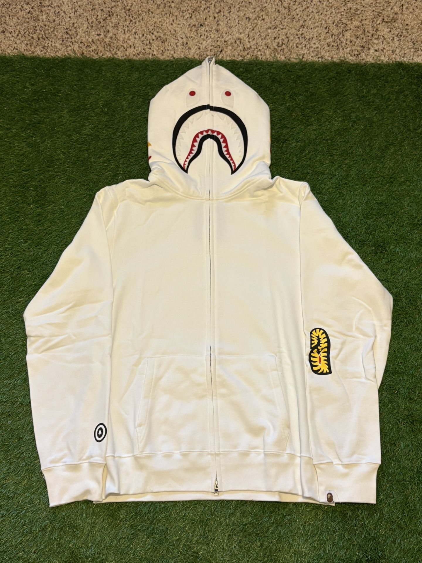 White Bape Zip Up