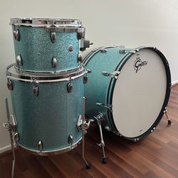 Gretsch Brooklyn 3pc Drum Set w/26BD Turquoise Sparkle
