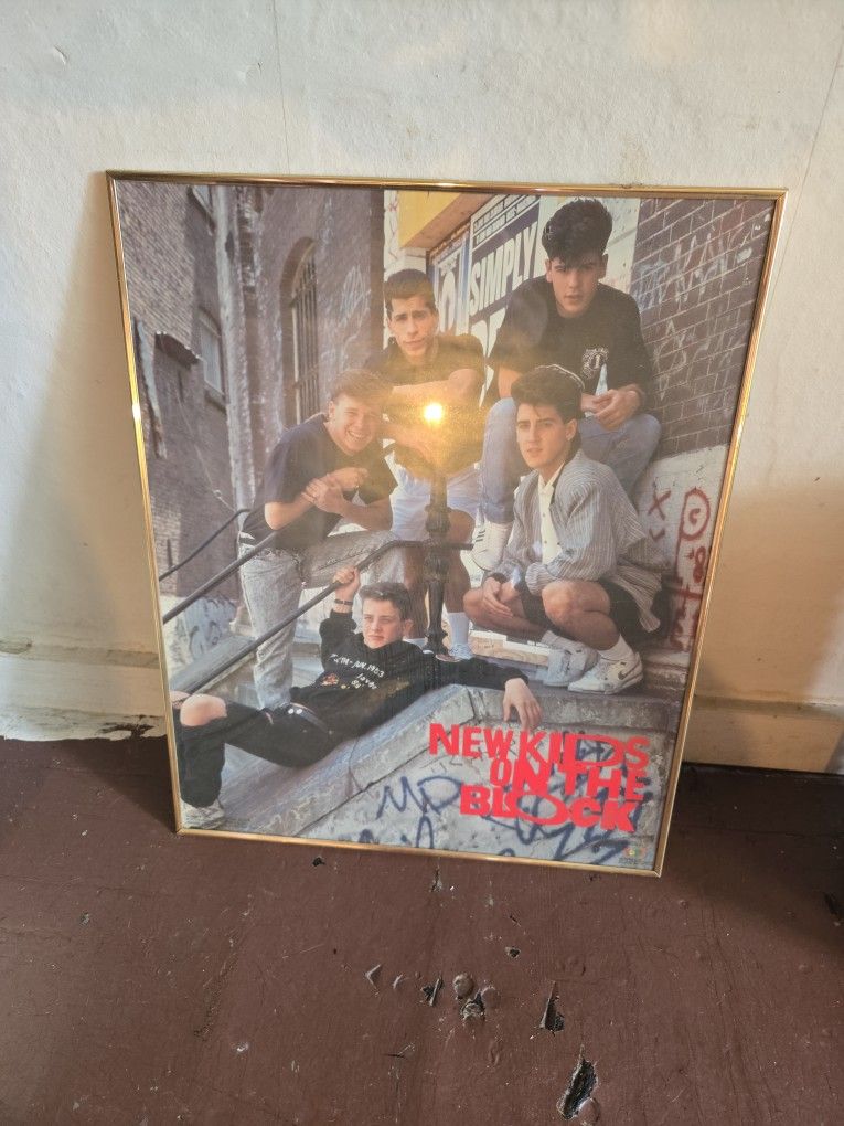 Framed New Kids On The Block Poster