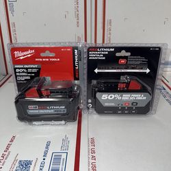 Milwaukee M18 6.0 High Outout Battery. (1 Battery). Model #48-11-1865