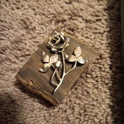 Sterling Silver .925 Ornate FLOWER Brooch Pin