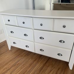 White Dresser 6 Drawers