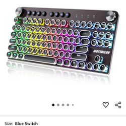 RGB Wireless Typewriter Keyboard