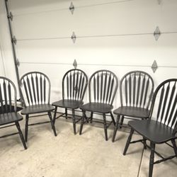 Solid oak kitchen chairs