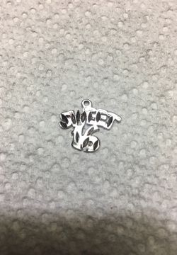 Silver Sweet 16 charm