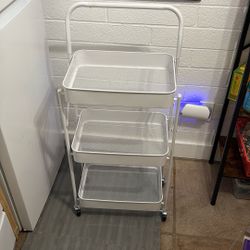 Rolling Shelf - $10 Must Go P/U only