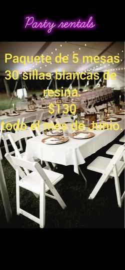 Mesas y sillas