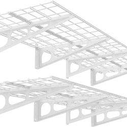 L185 2-Pack 2x6ft 24-inch-by-72-inch Wall Shelf Garage Storage Rack Floating Shelves, White

Top highlights
Material Steel
Mounting Type Wall Mou