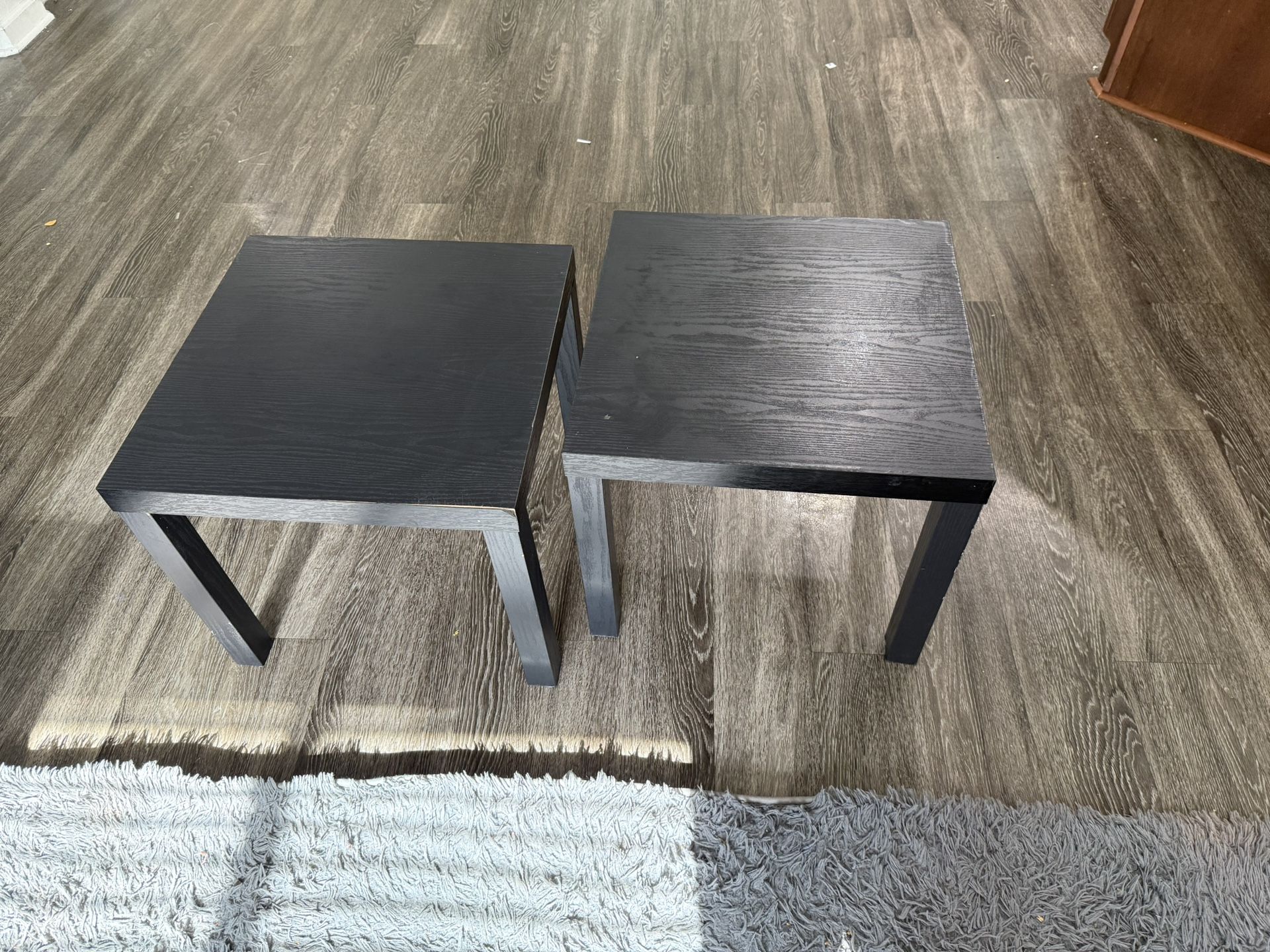 Furinno Black Square End Tables β Set of 2 for $30