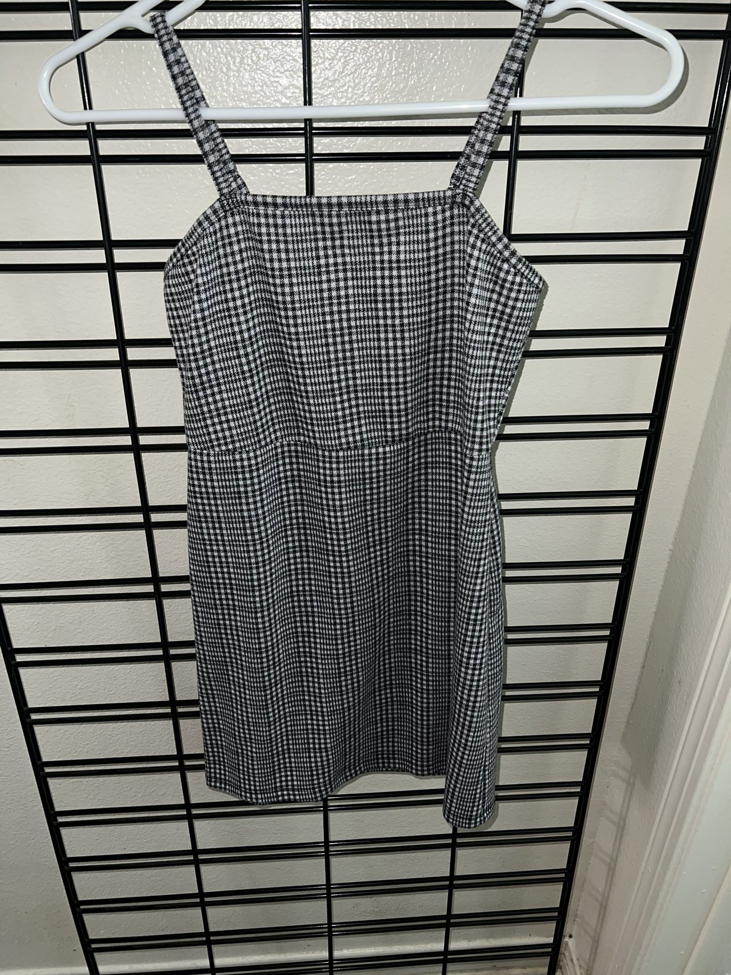 Black & White  Plaid Dress