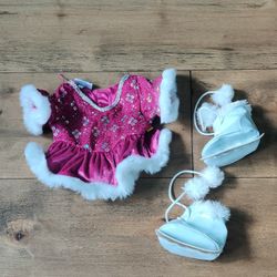Build-a-Bear Ice Skating Dress and Skates