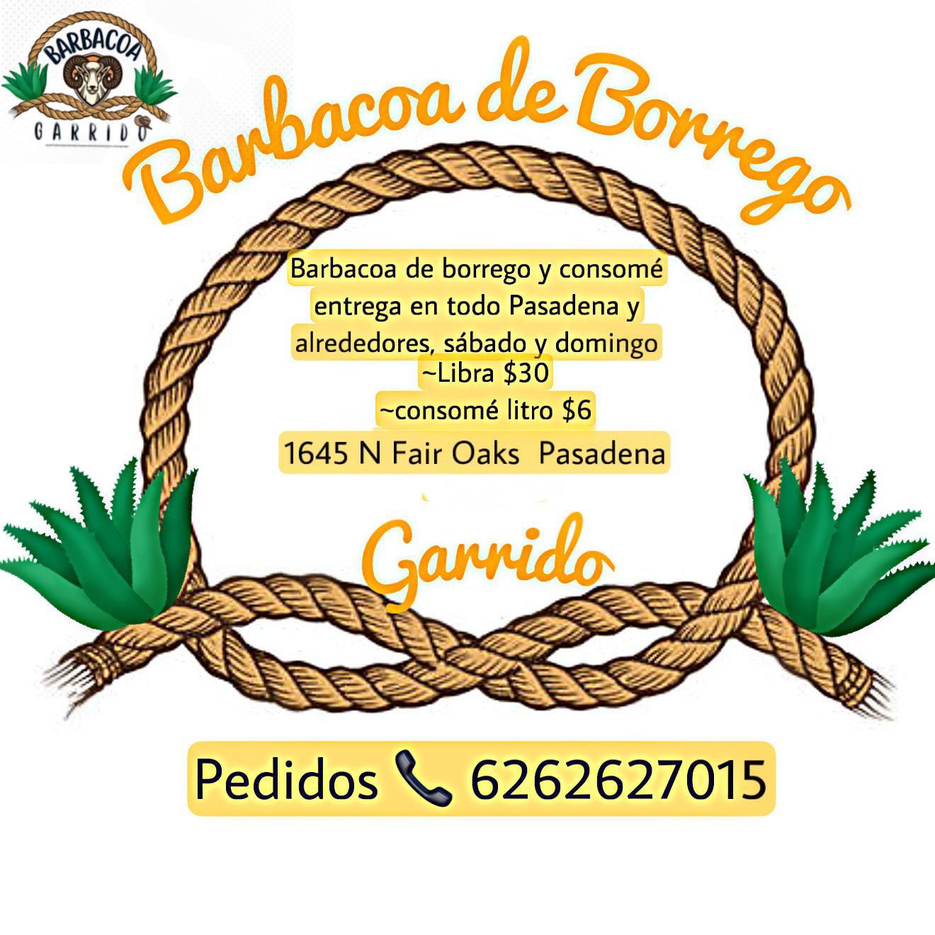 Barbacoa Garrido Sábados Y Domingos