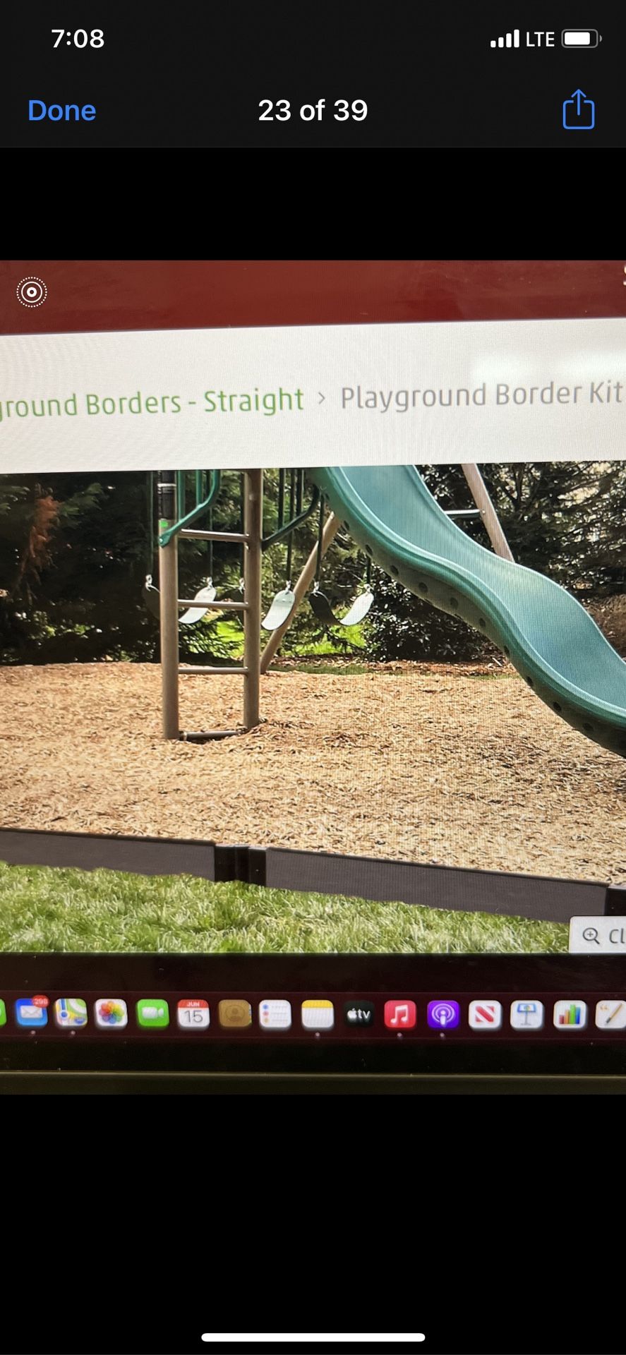 Playground Landscaping Border 80feet