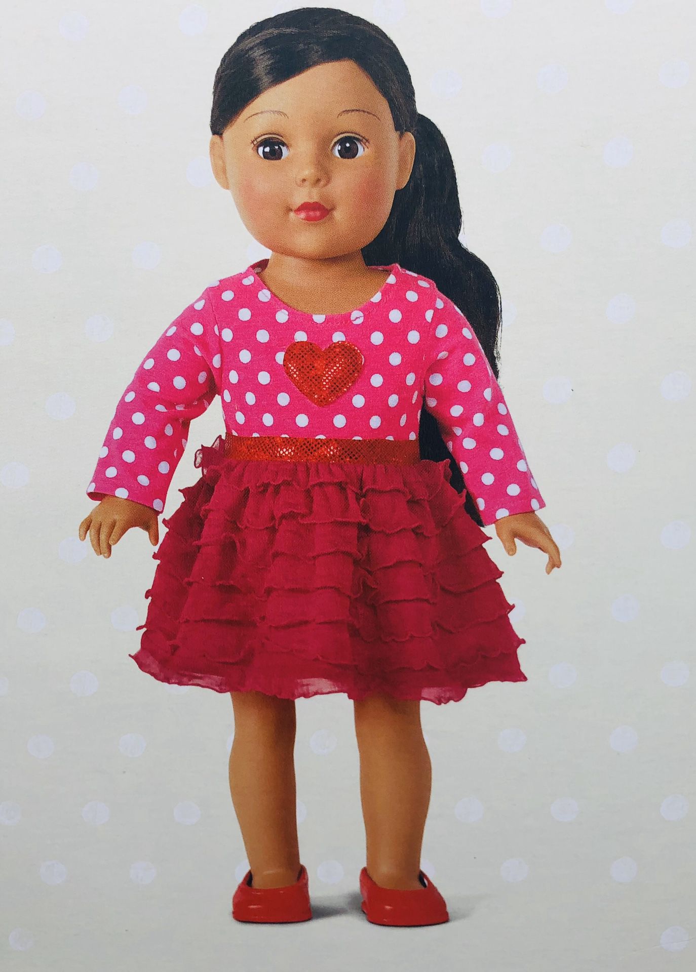Madame Alexander Doll - Hearts and Ruffles Outfit~ Fits American Girl Dolls