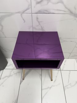 Purple Modern End Table