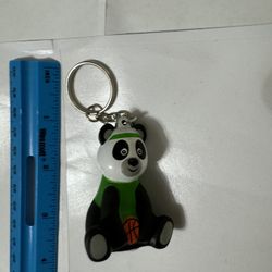 Keychain Key Ring American Heart Association Zoo Crew Panda Jade Basketball