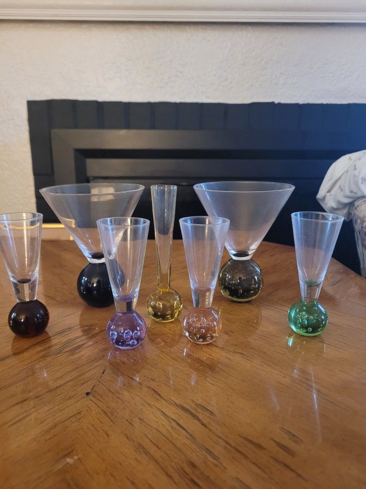 Vintage Bubble Glass Collection