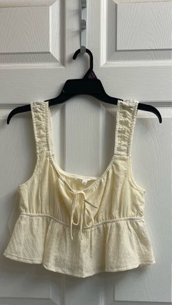 Brand new Juniors ivory on/off shoulder top size L