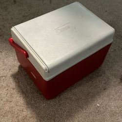 Coleman Cooler  ( Red & White, Small Personal Size