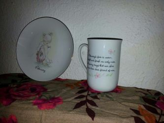 Precious Moments coffee mug/Cup & saucer. 1983-1984
