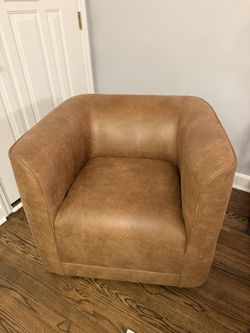 Swivel Chair Faux Leather 