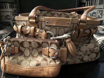 Tan  Leather Coach Bag