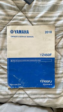 2018 Yamaha owner service manual