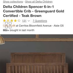 Delta baby crib brand new