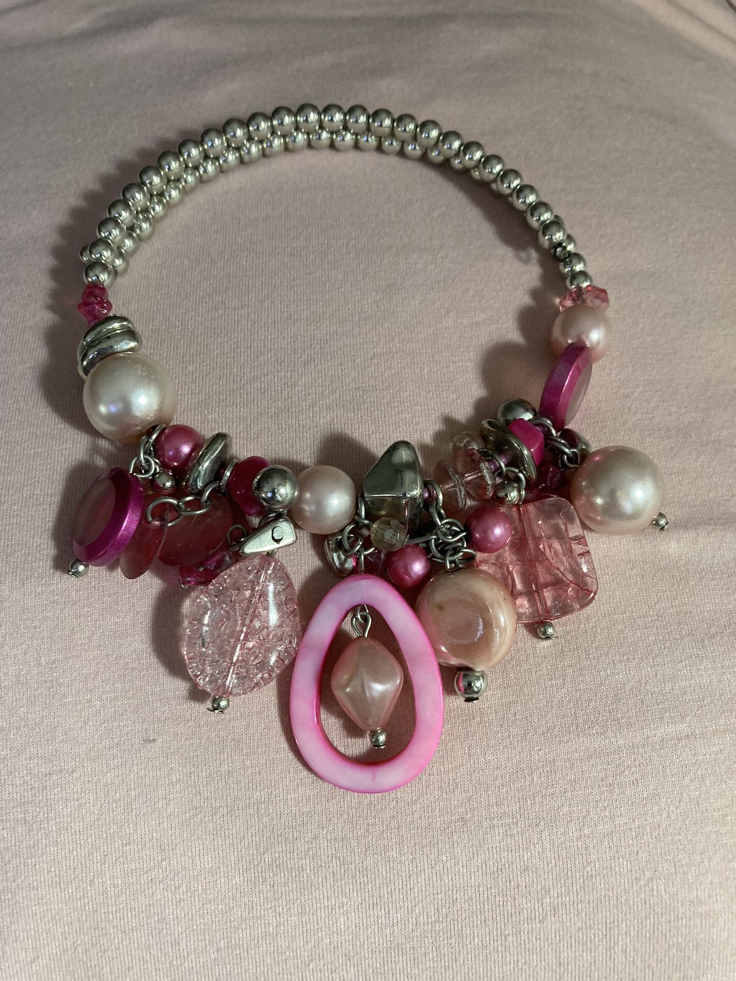 Whimsical Pretty in Pink Necklace