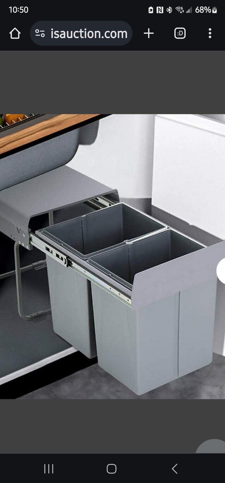 40 Quart Pull Out Trash Can 18.89"×13.46"×16.45"
