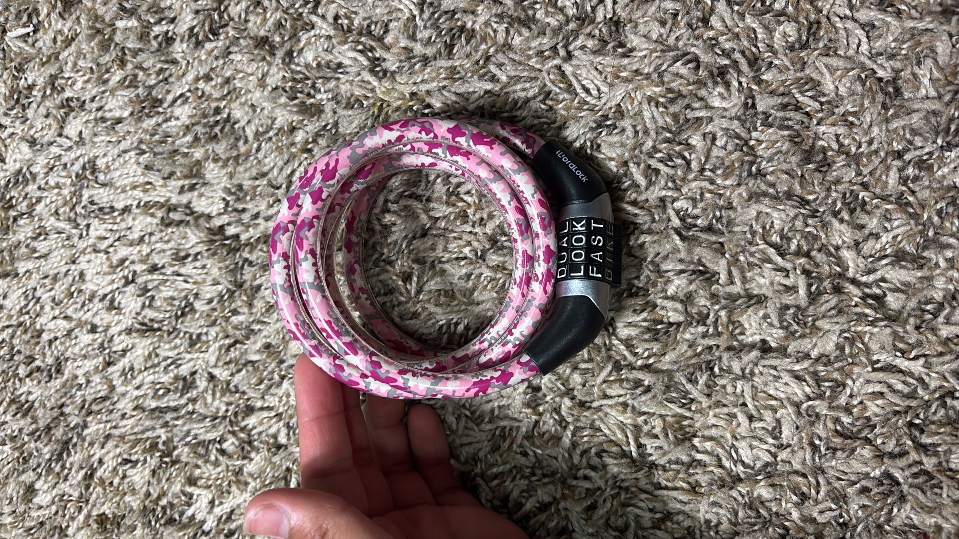 Pink Camo Bike Lock