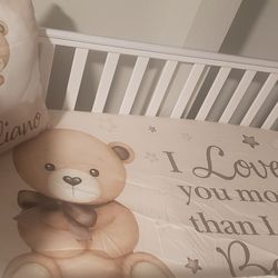 3 In 1 Baby Bed W/Changing Table