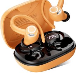  Wireless Earbud, Bluetooth Headphones 5.3 Stereo Earphones 2023 Ear Buds 40H ENC Mic, in-Ear Earbud USB-C LED Display IP7 Waterproof Sport Earhooks H