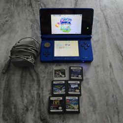 3DS Cobalt Blue Console – Nintendo Handheld with 3D Feature
